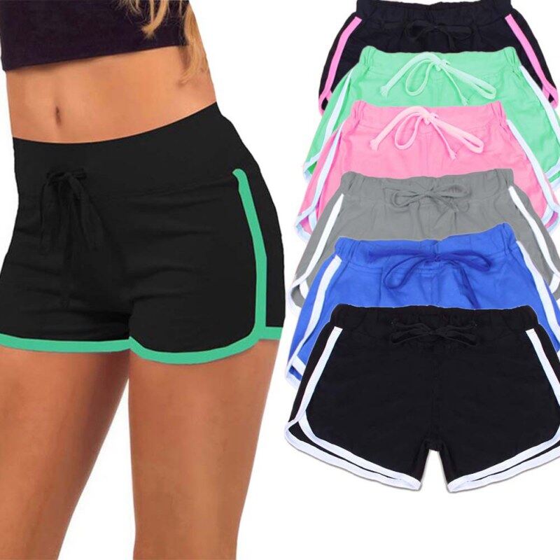 Ouydoorbuy Women Sport  Shorts Summer Hip Yoga Fitness Sportswear High Waist Quickly-dry Hot Workout Running Shorts LIXADA Yoga Mat Shorts