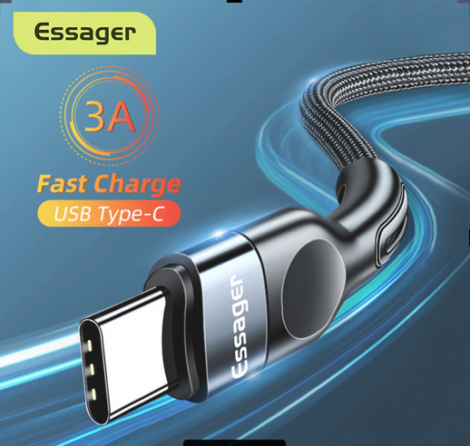 Essager Type C Cable Fast Charging For Samsung Huawei Xiaomi Redmi mi 3A Usb C to Usb Cable 0.25/0.5/1/2/3/4M