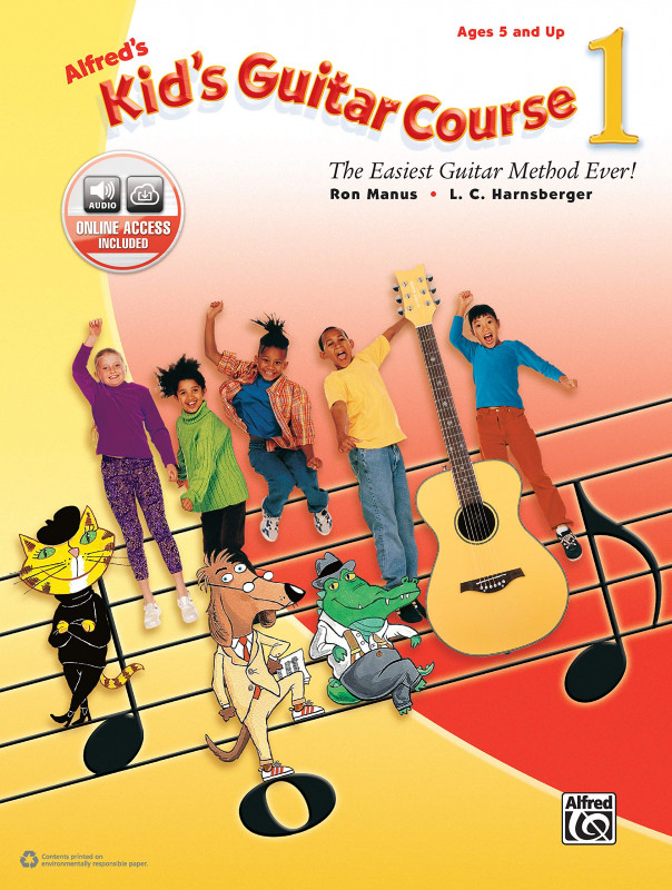 lfred's Kid's Guitar Course 1: The Easiest Guitar Method Ever!, Book & Online Audio